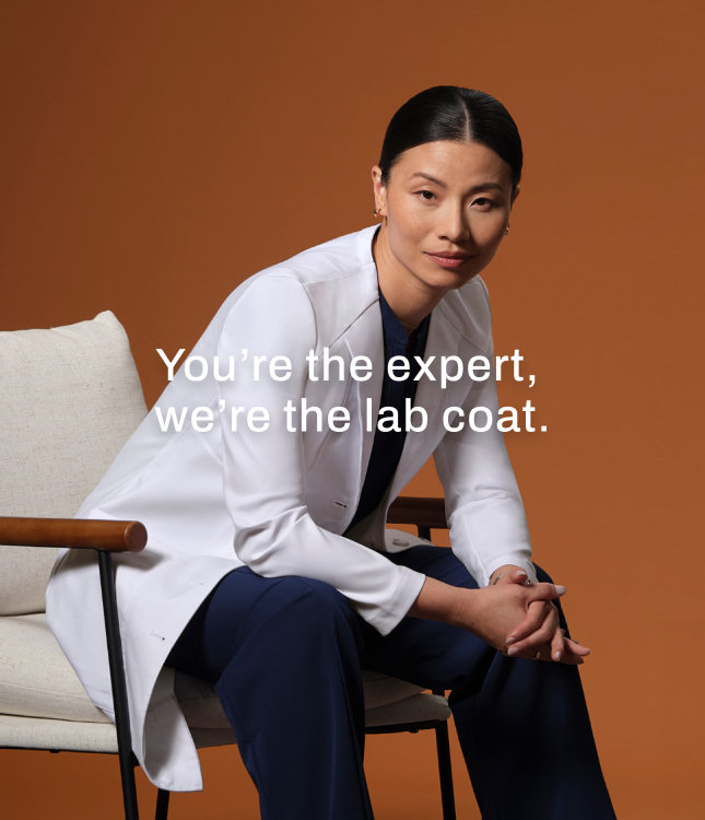 medelita women's lab coats. you're the expert, we're the lab coat.