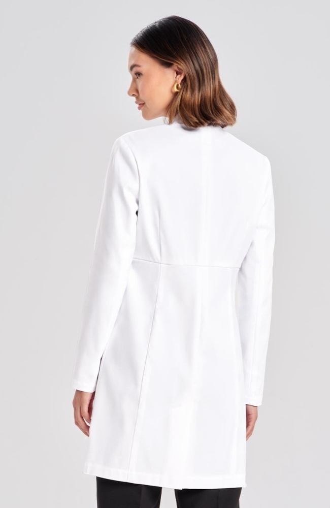 Women's Anandi Slim Fit 4-Pocket 34 3/4" Lab Coat, WHT White, large