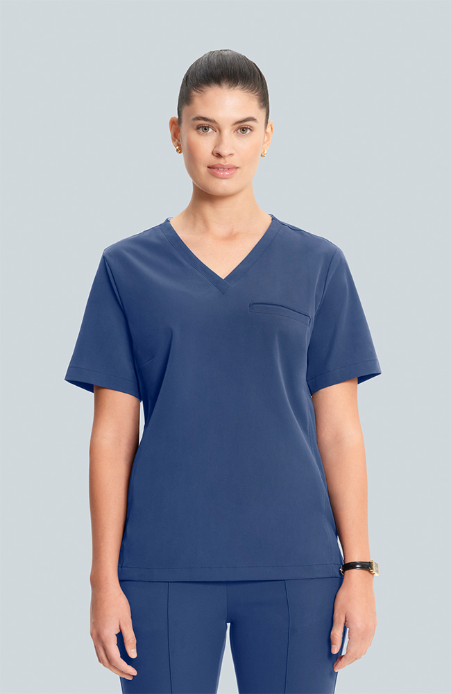 Women's Vista Solid Scrub Top, , large