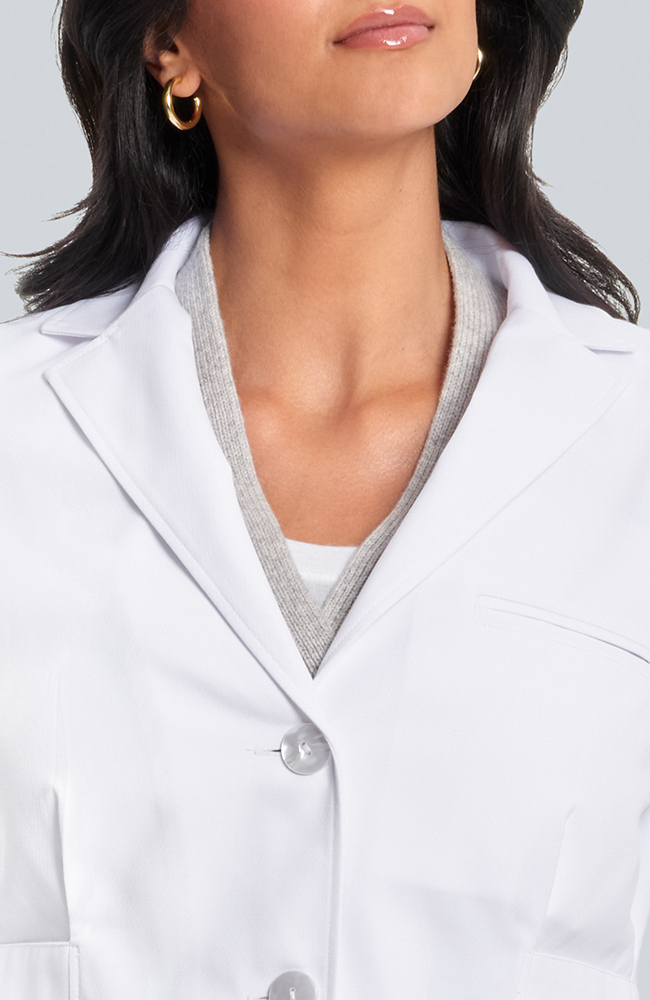 Women's M3 Estie Classic Fit 5-Pocket 36 1/2" Lab Coat, WHT White, large