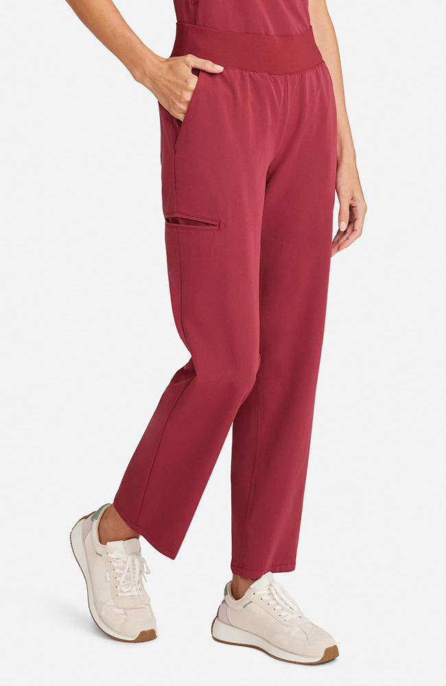 Women's Scrub Set: Flora 3-Pocket Top & Straight Leg Ankle Pant, , large