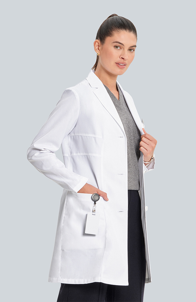 Women's Vandi 34½" Lab Coat, WHT White, large