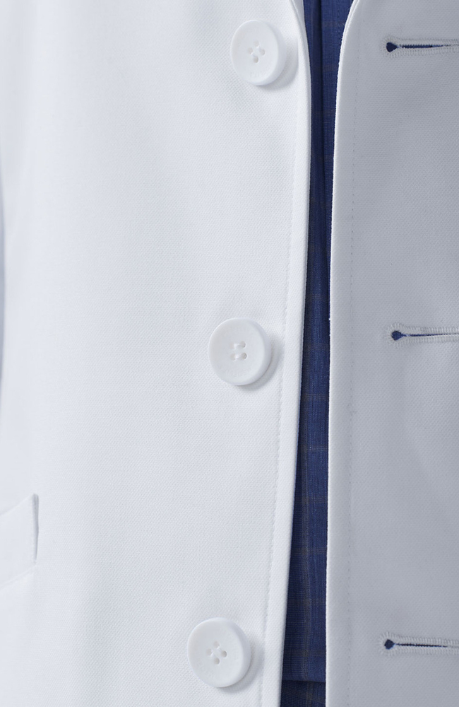 Men's Fleming 6-Pocket 30" Consultation Lab Coat, WHT White, large