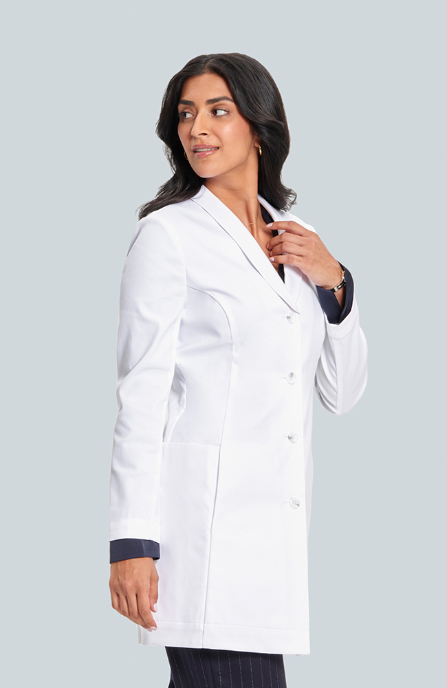 Women's Merit P. Slim Fit 31" Lab Coat, WHT White, large