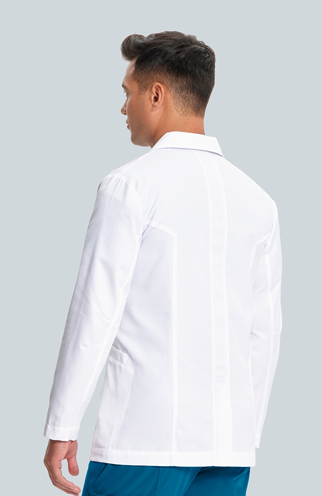 Men's Fleming 30" Lab Coat, WHT White, large