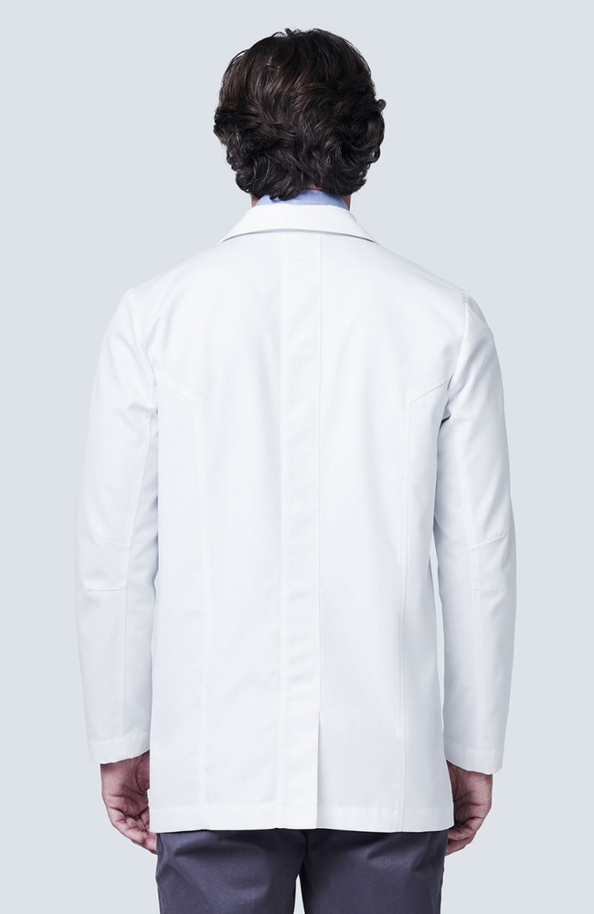 Men's Fleming 6-Pocket 30" Consultation Lab Coat, WHT White, large