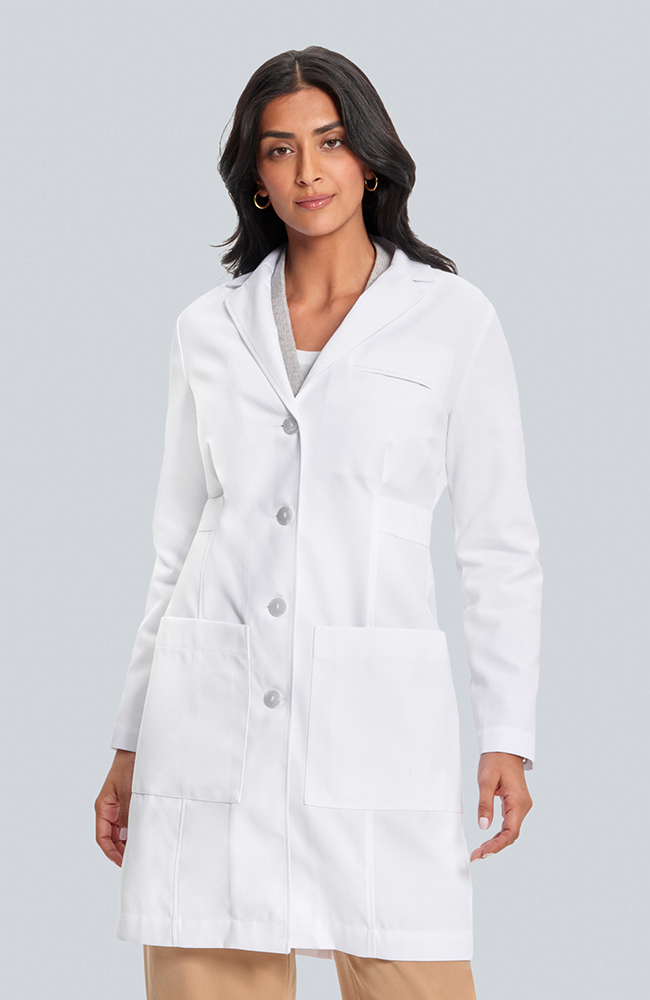 Women's M3 Estie Classic Fit 36½" Lab Coat, WHT White, large