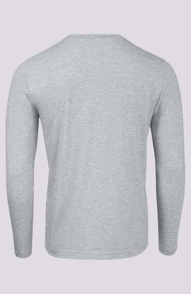 Men's Long Sleeve Eco T-Shirt, LGH Light Heather Grey, large