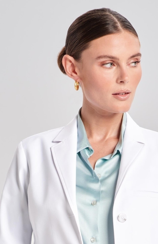 M3 top REBECCA LABCOAT WHITE-MEDELITA