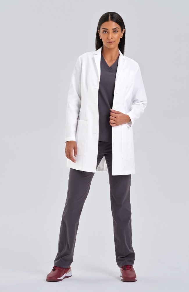 Women's G. Cori 5-Pocket 33 1/2" Lab Coat, WHT White, large