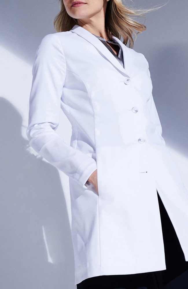 Women's Merit P. Slim Fit 5-Pocket 31" Lab Coat, WHT White, large